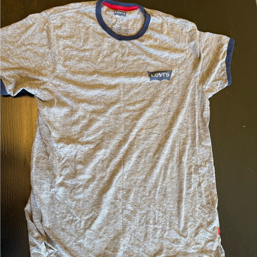 Levi's Gray Short Sleeve Tee Casual Cotton Shirt